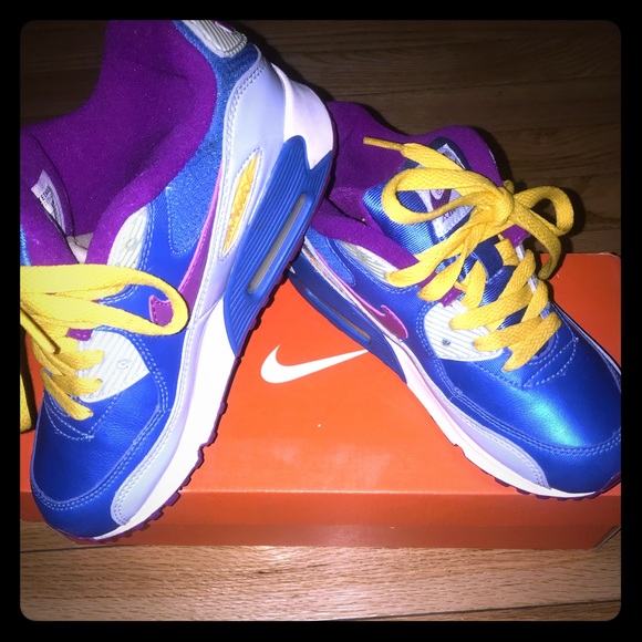 nike air max purple yellow